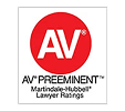 AV Preeminent lawyer rating badge from Martindale-Hubbell