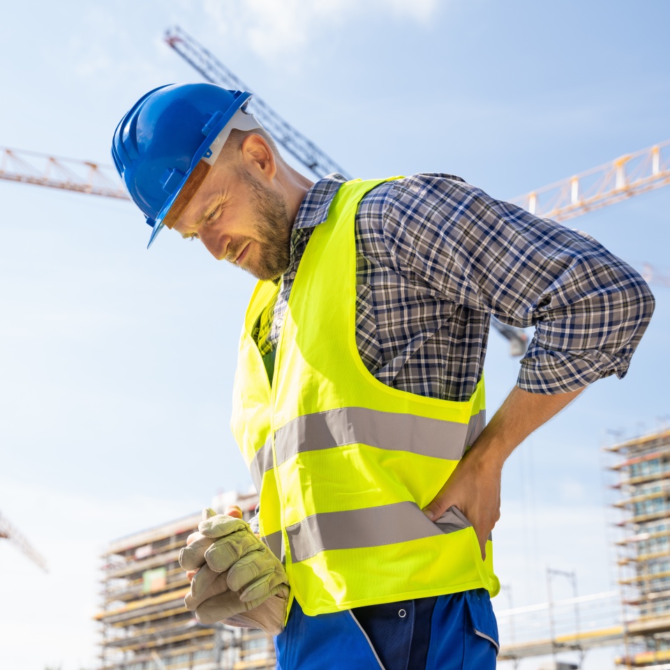 Engineer With Back Pain Injury After Accident At Construction Site